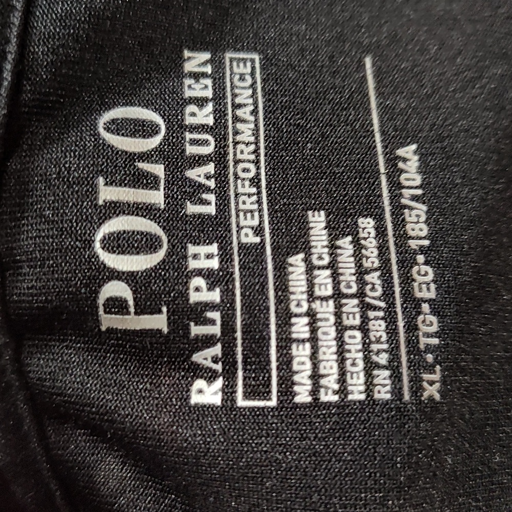 Black Performance Polyester Crew Neck Long Sleeve - image 5